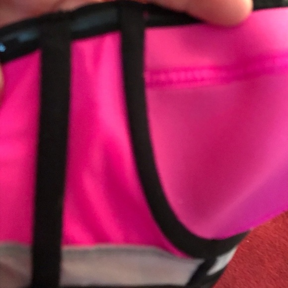 Victoria Secret  36C long line color block satin strapless bra ,straps optional - Picture 9 of 15